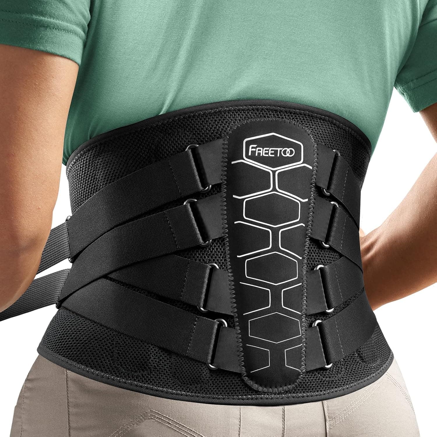 FREETOO Back Brace Lumbar Support Belt for Sciatica 🩺