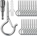 Thumbnail principal de FSAH 50 Pack Screw-in Hooks for Outdoor Lights 🔧