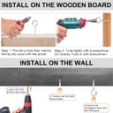 Thumbnail 5 de FSAH 50 Pack Screw-in Hooks for Outdoor Lights 🔧