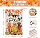 Thumbnail 5 de FUYUCHEN Happy Fall Dogs House Flag 28x40 inches 🏳️