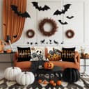 Thumbnail 1 de FUYUCHEN Happy Halloween Pillow Covers 18x18 in 🎃