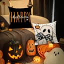 Thumbnail 4 de FUYUCHEN Happy Halloween Pillow Covers 18x18 in 🎃