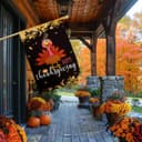 Thumbnail 1 de FUYUCHEN Happy Thanksgiving House Flag 28 x 40 Inch 🏳️🌾