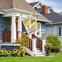 Thumbnail 2 de FUYUCHEN Hello Summer House Flag 28x40 inch outdoor garden flag 🏡