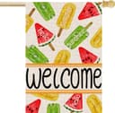Thumbnail principal de FUYUCHEN Summer Garden Flag 12x18 Inch popsicles outdoor flag 🏳️