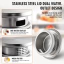 Thumbnail 2 de 1 Gallon Square Glass Pitcher with Lid and Spout 🥤