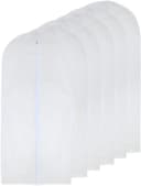 Thumbnail principal de Garment Bags for Hanging Clothes 24x40 White Breathable Suit Covers 🧳