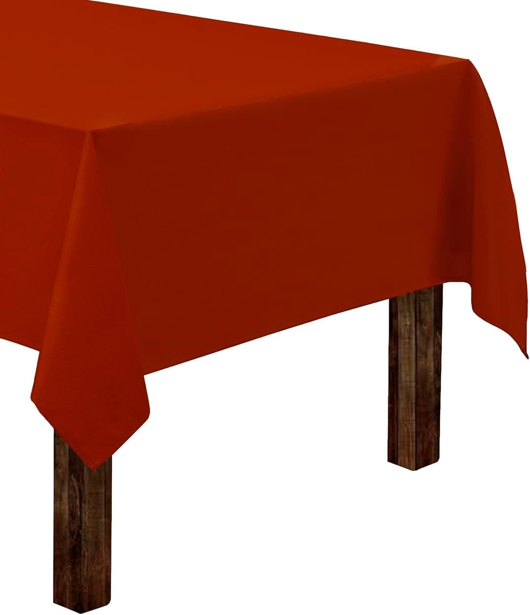 Gee Di Moda Rectangle Tablecloth 60x84 in Burnt Orange 🧵