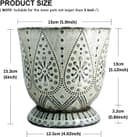 Thumbnail 2 de Gepege 6 Inch Beaded Ceramic Planter Set (2) 🪴