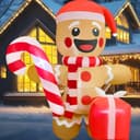 Thumbnail principal de GIGLIM 6-Foot Inflatable Christmas Snowman with 3 Figures 🎄