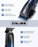 Thumbnail 1 de GinJee Professional Hair Clippers with Fade Lever ⚙️