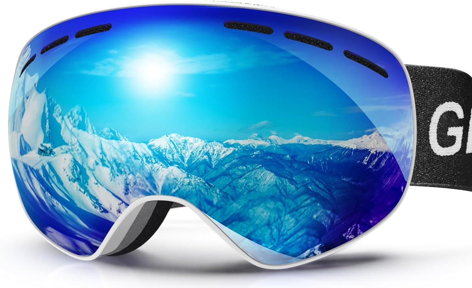 GlaRid OTG Ski Goggles PRO Frameless, 100% UV 🥽