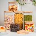 Thumbnail 4 de Glass Storage Jars 50 oz 6-Pack airtight canisters 🍶