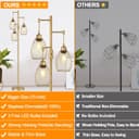 Thumbnail 1 de Gold Tree Dimmable Floor Lamp 800 lm 💡