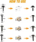 Thumbnail 4 de GOOACC 795Pcs Push Retainer Clips Assortment 🚗