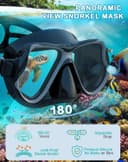 Thumbnail 1 de Greatever Dry Snorkel Set Panoramic Mask 🎧