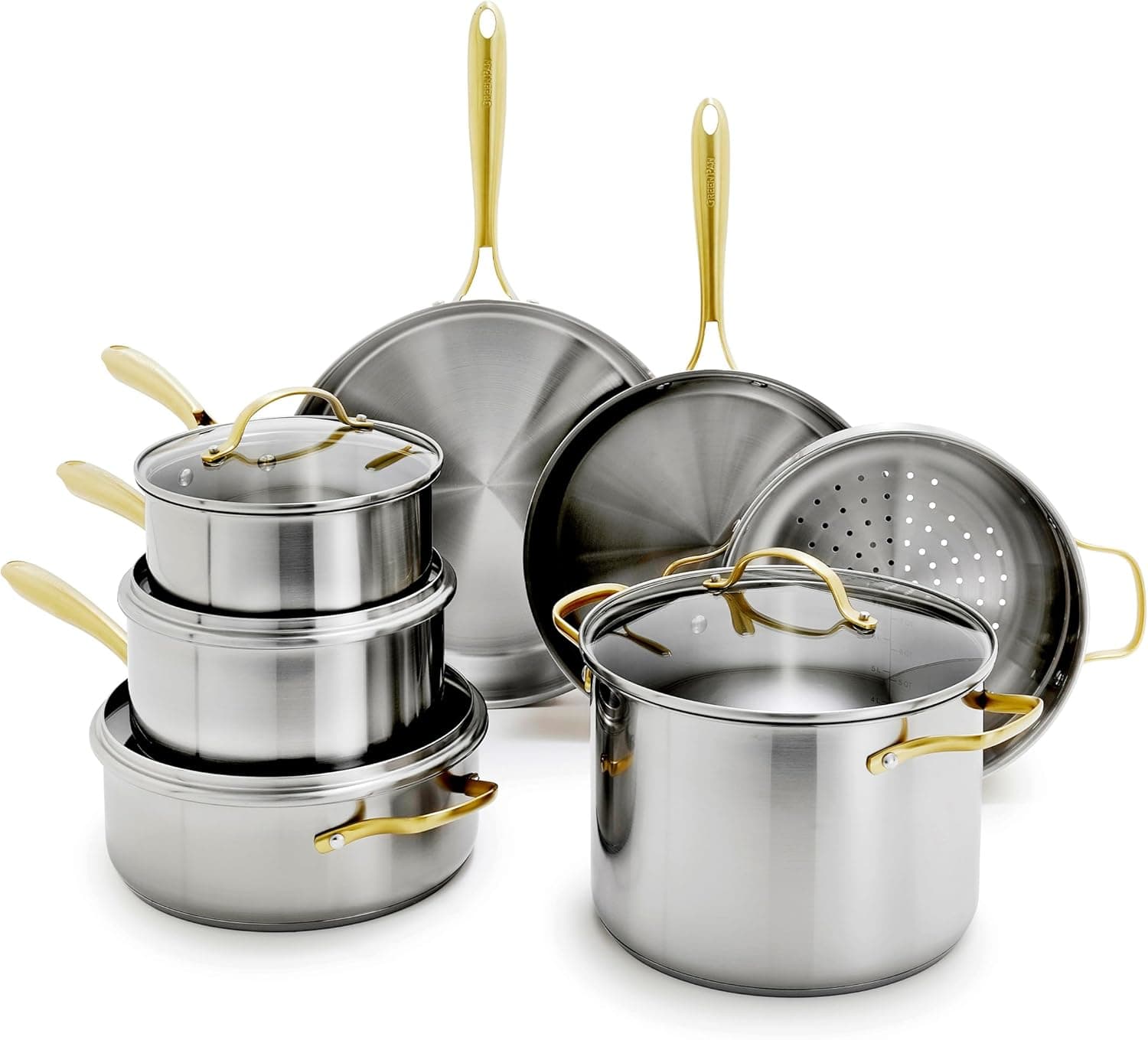 GreenPan Stainless Steel Cookware Set 11-Piece 🍳