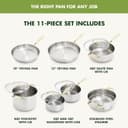 Thumbnail 2 de GreenPan Stainless Steel Cookware Set 11-Piece 🍳