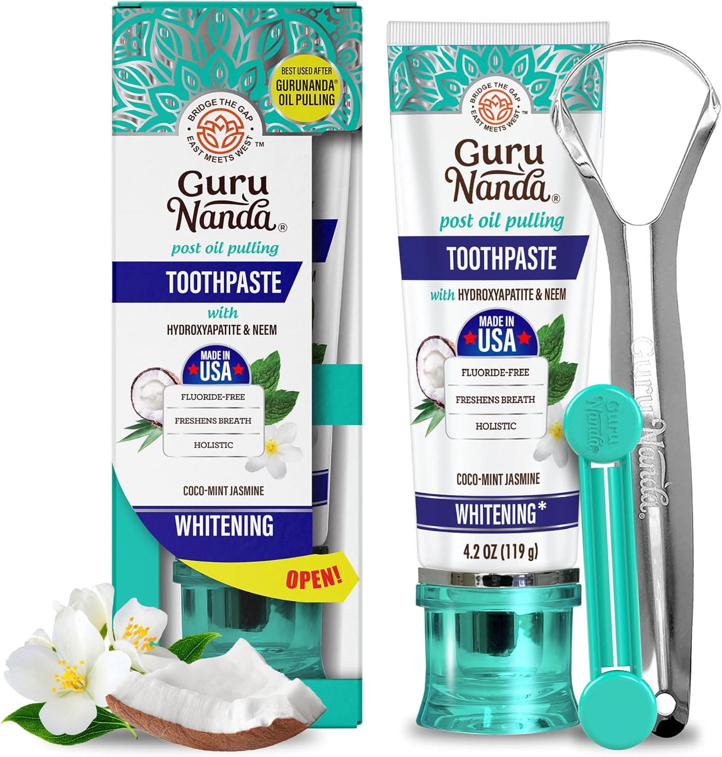 GuruNanda Hydroxyapatite Toothpaste 4.2 oz 🦷