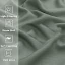 Thumbnail 1 de Gwine Sage Green Curtains 72" 2-panel set 🪟