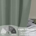 Thumbnail 2 de Gwine Sage Green Curtains 72" 2-panel set 🪟