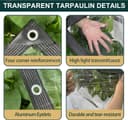 Thumbnail 2 de GZXAGZJ 14 MIL Clear Vinyl Tarp 4x8 ft Waterproof Cover 🏕️