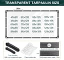 Thumbnail 4 de GZXAGZJ Clear Tarp with Grommets 8x16 ft Heavy Duty Tarpaulin 📦