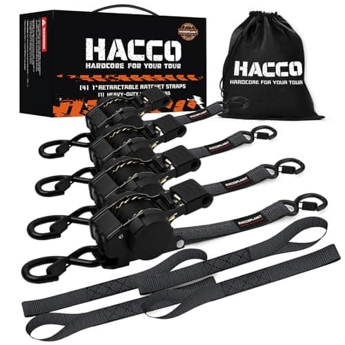 Haccoplanet Retractable Ratchet Straps 10 ft, 1763 lb 🧰