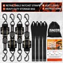 Thumbnail 5 de Haccoplanet Retractable Ratchet Straps 10 ft, 1763 lb 🧰