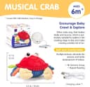 Thumbnail 6 de hahaland Crawling Musical Crab toy for 12-18 months 🧸