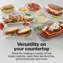 Thumbnail 1 de Hamilton Beach Panini Press & Indoor Grill 8" x 10" Chrome 🍔