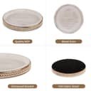 Thumbnail 5 de Hanobe Round Wooden Tray for Coffee Table Decor 🟡