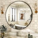 Thumbnail 1 de HARRITPURE Round Mirror 24-inch Black Wall Mirror 🪞