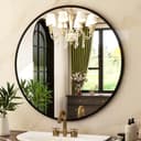 Thumbnail 2 de HARRITPURE Round Mirror 24-inch Black Wall Mirror 🪞