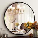 Thumbnail 4 de HARRITPURE Round Mirror 24-inch Black Wall Mirror 🪞
