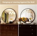Thumbnail 6 de HARRITPURE Round Mirror 24-inch Black Wall Mirror 🪞
