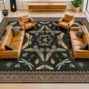 Thumbnail principal de Hazo Haus 9x12 Black Rug 📐