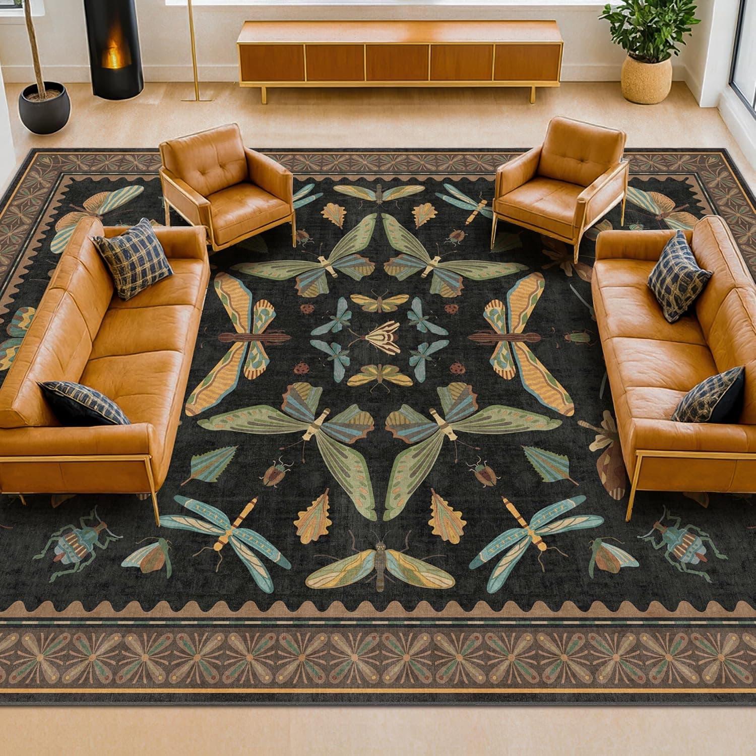 Hazo Haus 9x12 Black Rug 📐