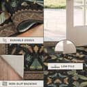 Thumbnail 4 de Hazo Haus 9x12 Black Rug 📐