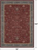 Thumbnail 1 de Hazo Haus Moroccan Rug 10 x 14 in, Dark Red 🧶