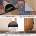 Thumbnail 4 de Hazo Haus Oversized Floral Rug 10x14 in Navy 🧶