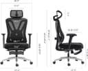 Thumbnail 2 de Hbada P5 Ergonomic Office Chair with Footrest 🪑