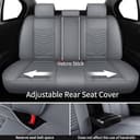 Thumbnail 3 de HChengkikz Style1 5-Piece Car Seat Covers, Grey 🚗