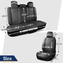 Thumbnail 5 de HChengkikz Style1 5-Piece Car Seat Covers, Grey 🚗