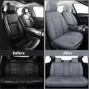 Thumbnail 8 de HChengkikz Style1 5-Piece Car Seat Covers, Grey 🚗