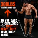 Thumbnail 4 de Heavy Resistance Bands 300 LBS workout set 🏋️