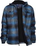 Thumbnail principal de Heavy Thick Flannel Plaid Jacket Sherpa Fleece Lined Hoodies for Men Zip Up Winter Warm Coat Buffalo Zipper Sweatshirt 🧥