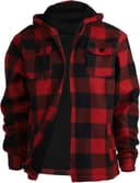 Thumbnail 3 de Heavy Thick Flannel Plaid Jacket Sherpa Fleece Lined Hoodies for Men Zip Up Winter Warm Coat Buffalo Zipper Sweatshirt 🧥