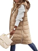 Thumbnail 2 de HEEKPEK Womens Puffer Vest Hooded long quilted coat 🧥