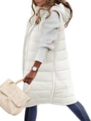 Thumbnail 3 de HEEKPEK Womens Puffer Vest Hooded long quilted coat 🧥